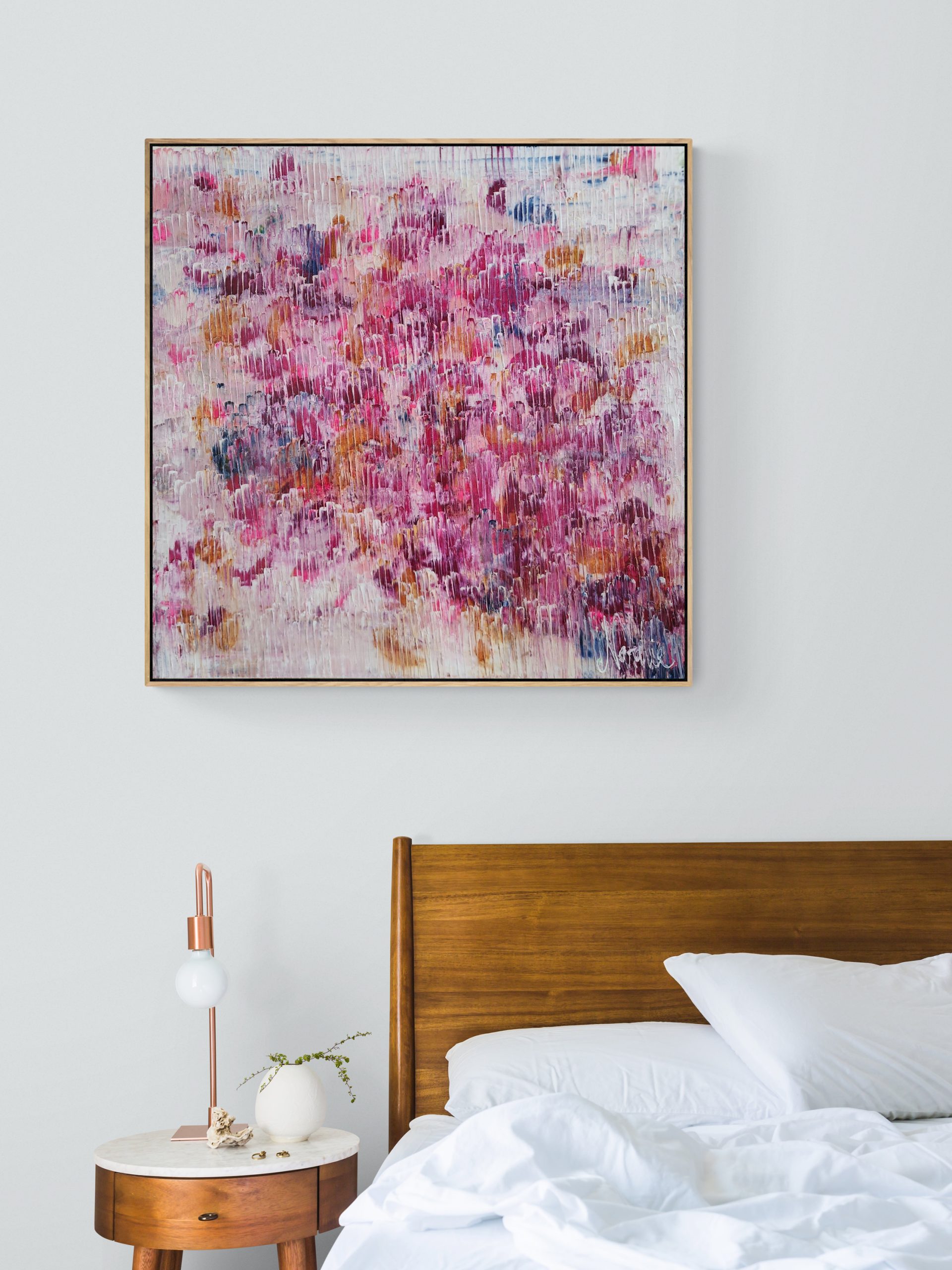 Trendy Bed And Side Table