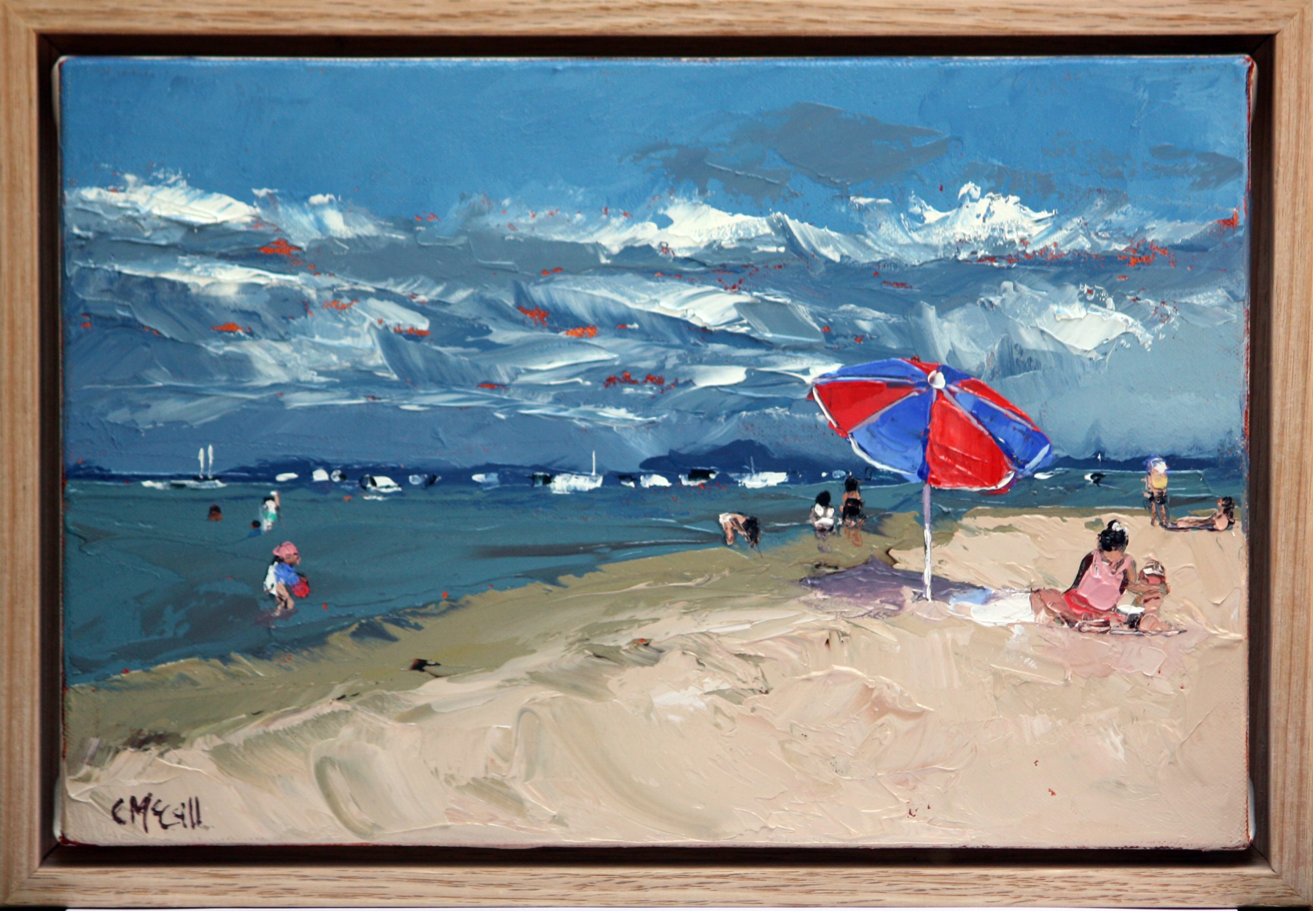 Beach Scene Framed