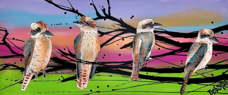 Kookaburras at Sunset