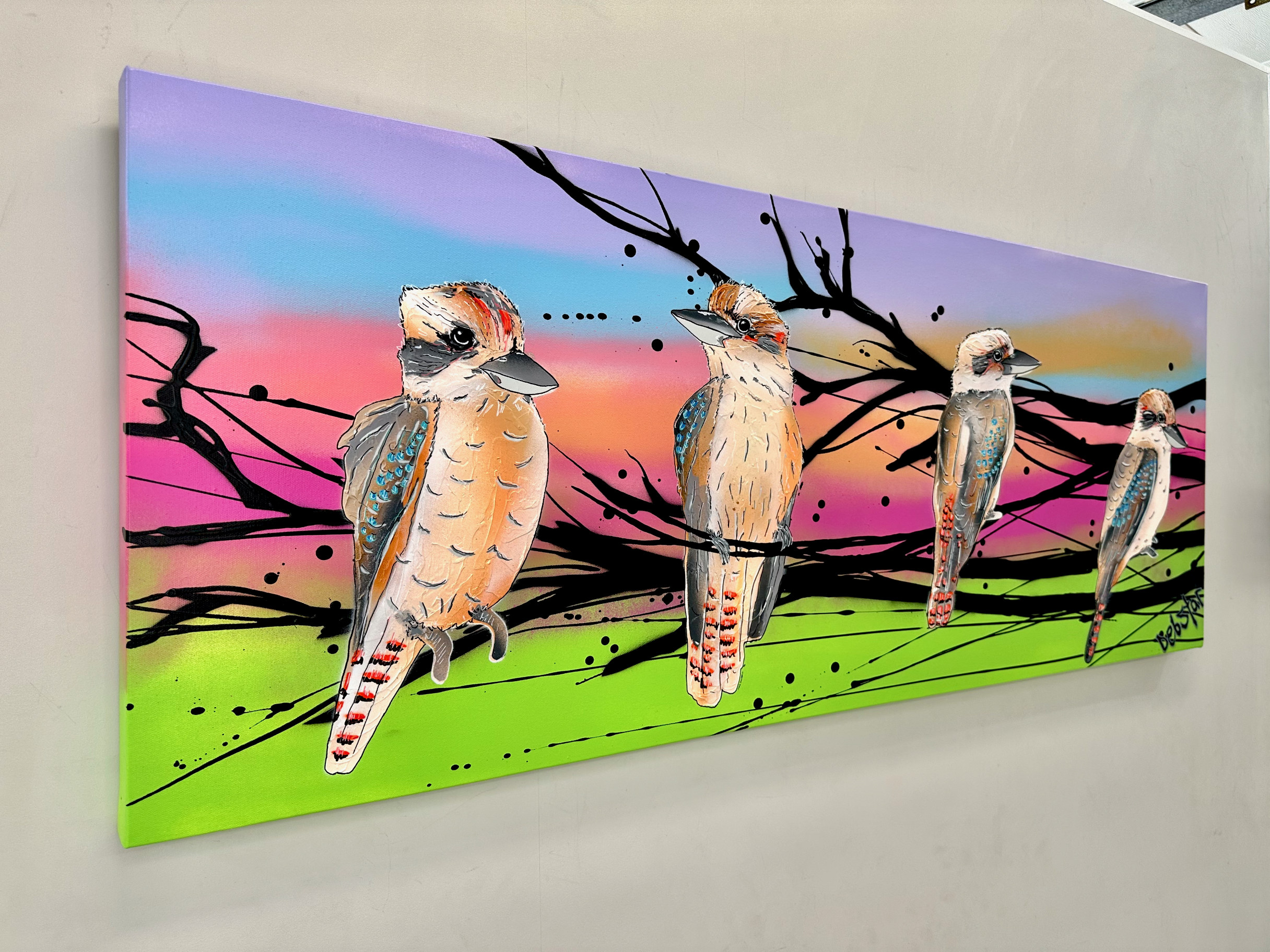 Kookaburras At Sunset Deborah Lang Urban Pop Art 3