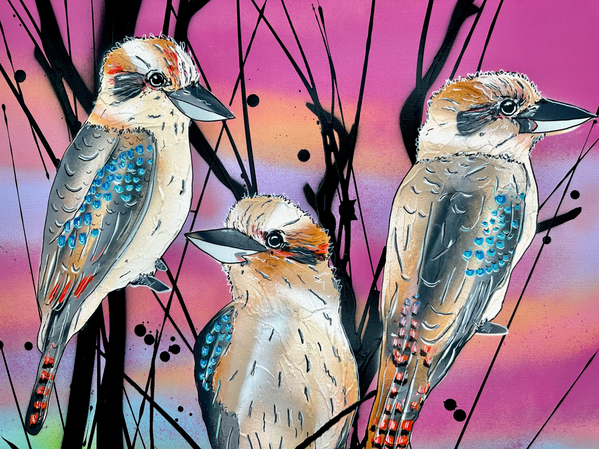 Kookaburra Sunset Deborah Lang Urban Pop Art 4