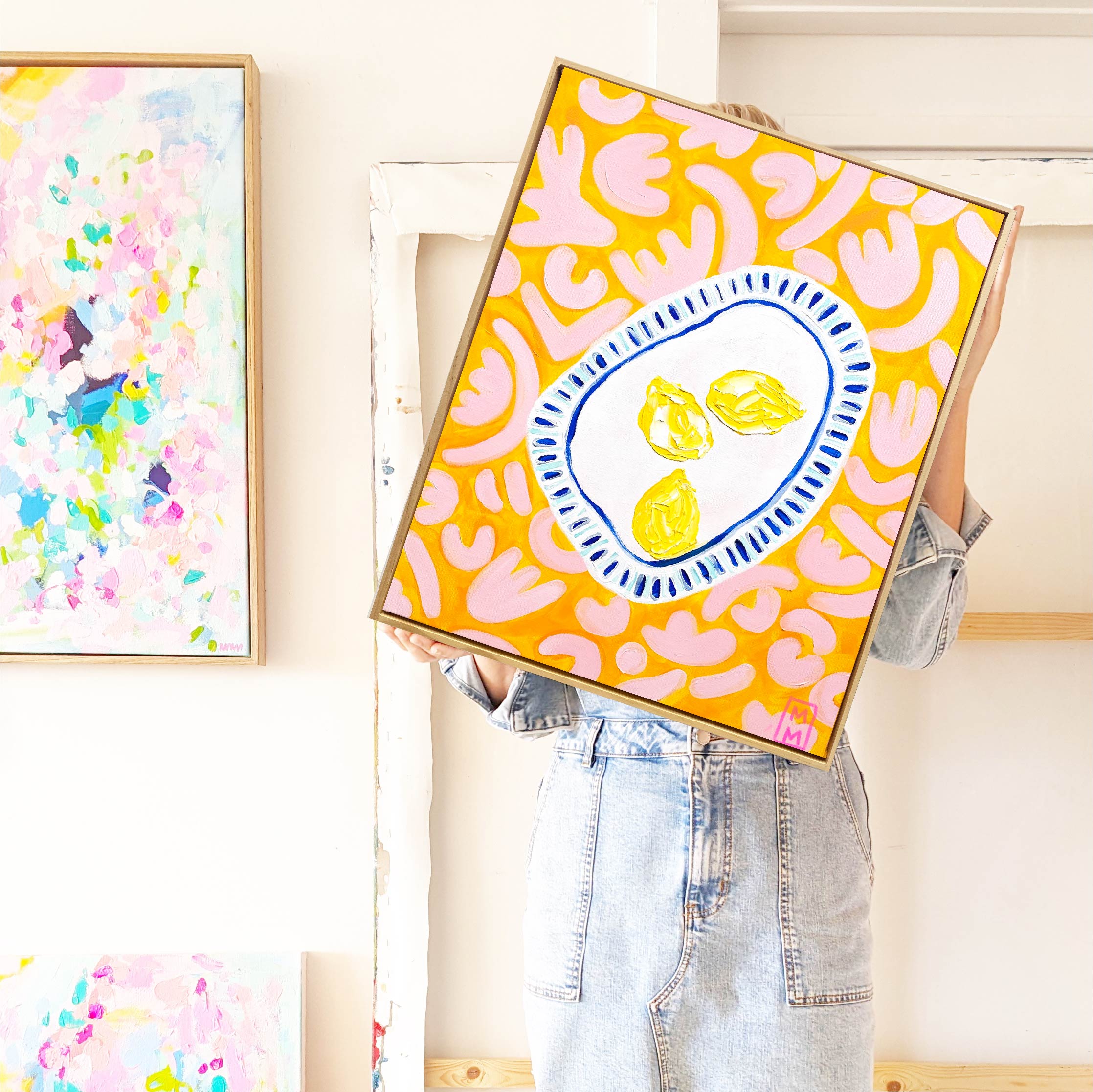 Lemons On Pink And Yellow Mmmmmmmmm