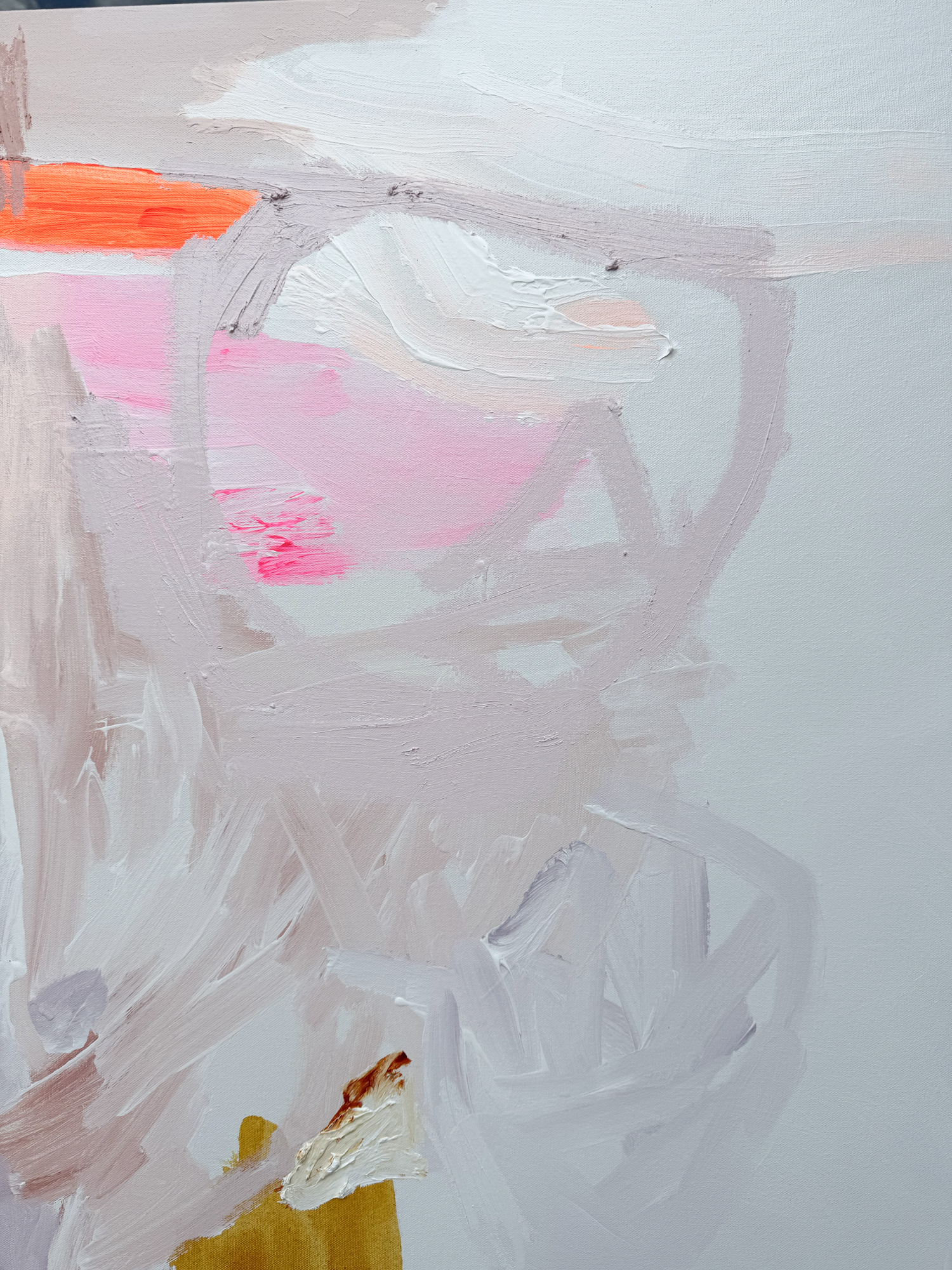 Australian Artist Rebecca Koerting Lost In Thought Abstract Painting 501 W