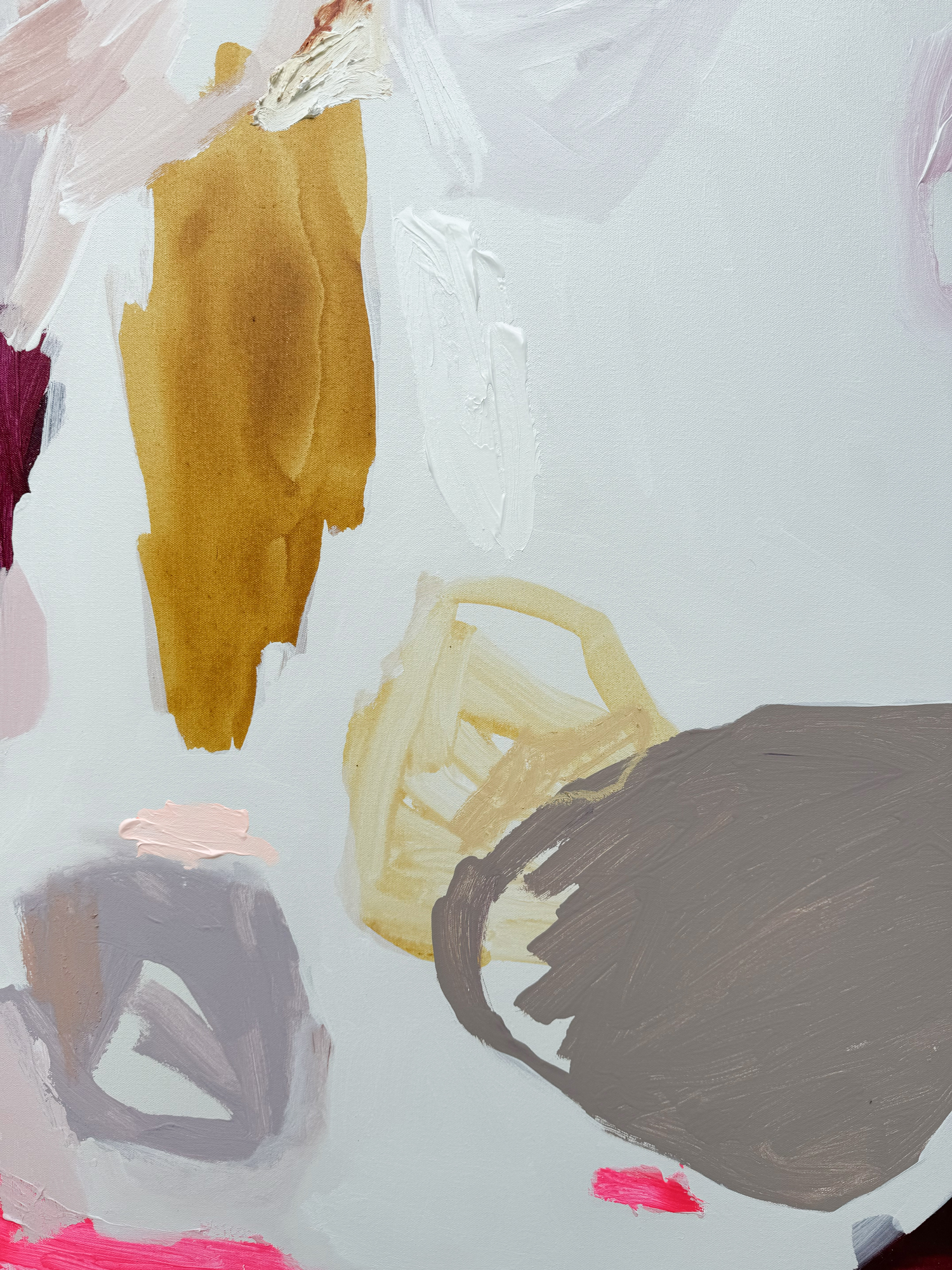 Australian Artist Rebecca Koerting Lost In Thought Abstract Painting 502 W