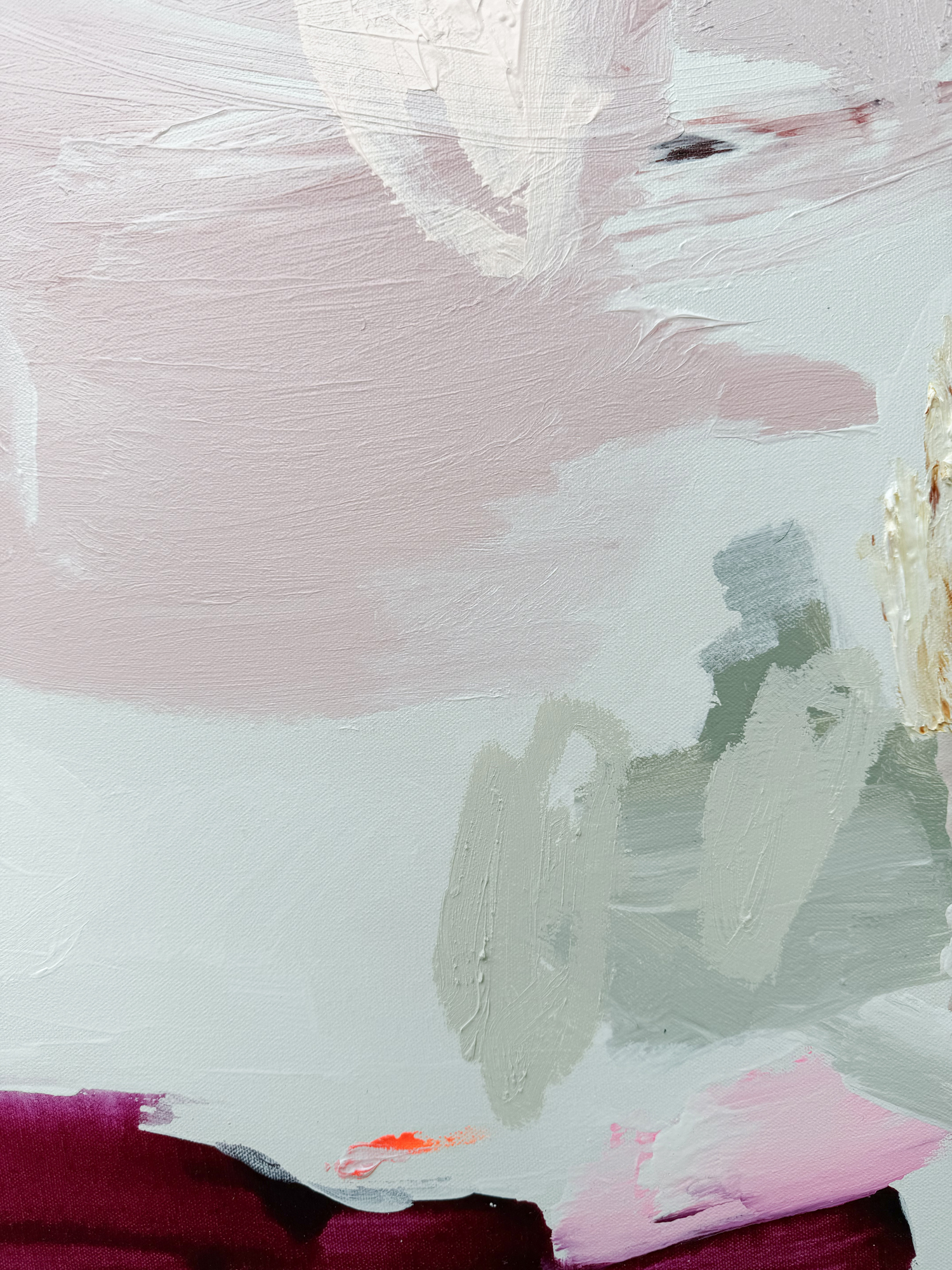 Australian Artist Rebecca Koerting Lost In Thought Abstract Painting 503 W