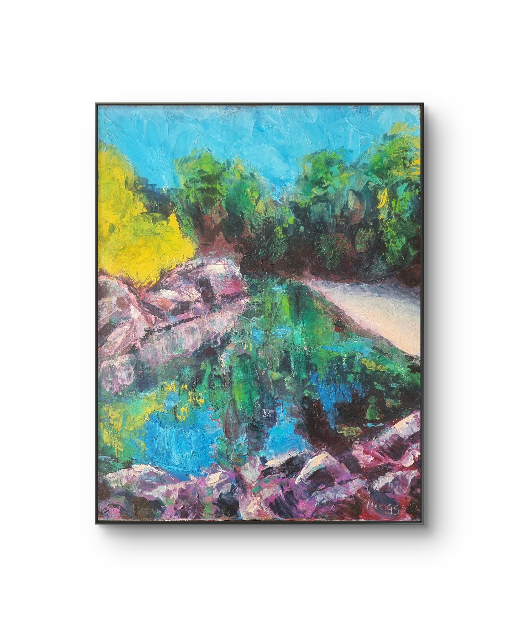 Promisedlands River Framed