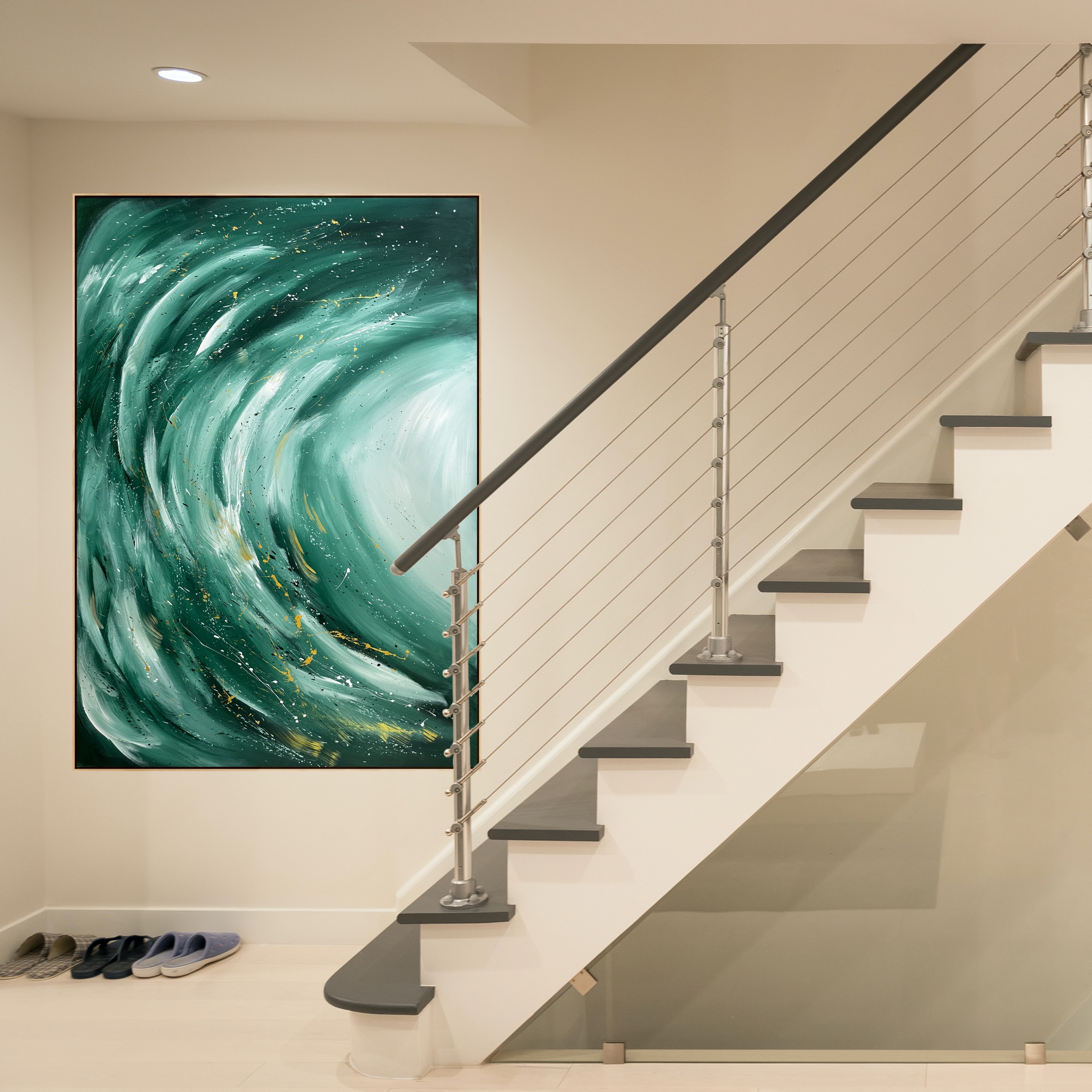 Vertical Alanahjarvis Abstract Art