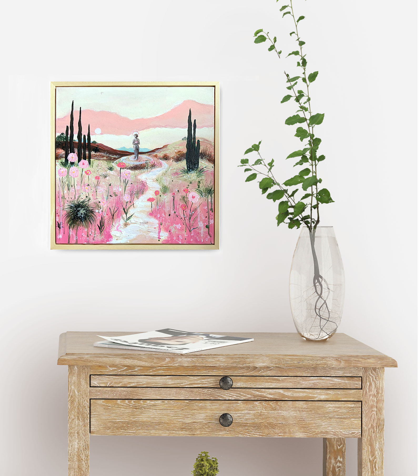 Sydney Artist Leni Kae Path Of The Divine Rose Interior Design