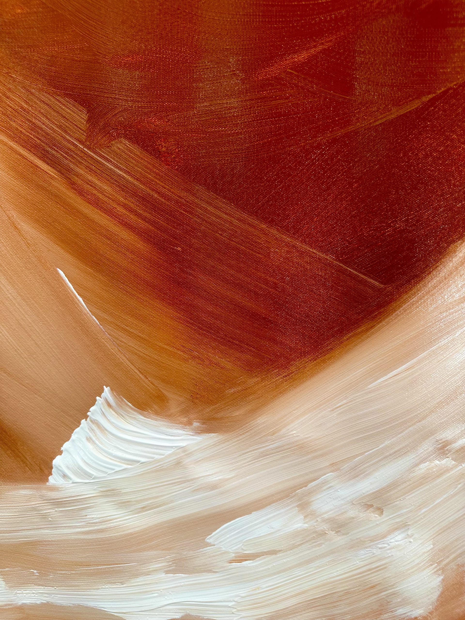 Close Up Warm Brown Alanah Jarvis Abstract 0art