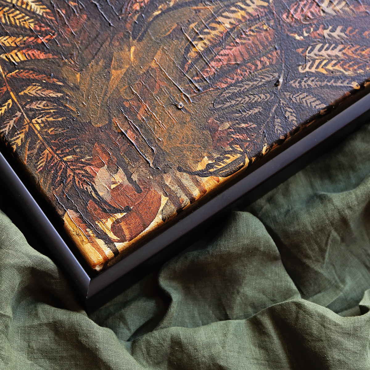 Lr 032 Soft Bracken Fern Moment I Smith & Brooks Dark Coastal Vibes Art For Australian Interiors Shop Brisbane Artists