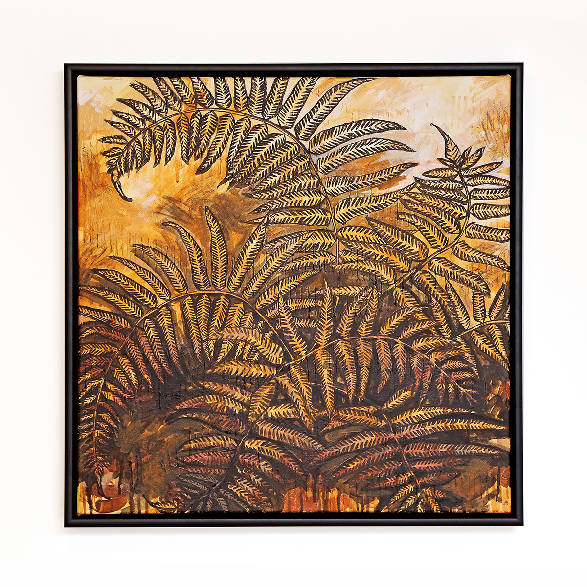 Lr 004 Soft Bracken Fern Moment I Smith & Brooks Dark Coastal Vibes Art For Australian Interiors Shop Brisbane Artists