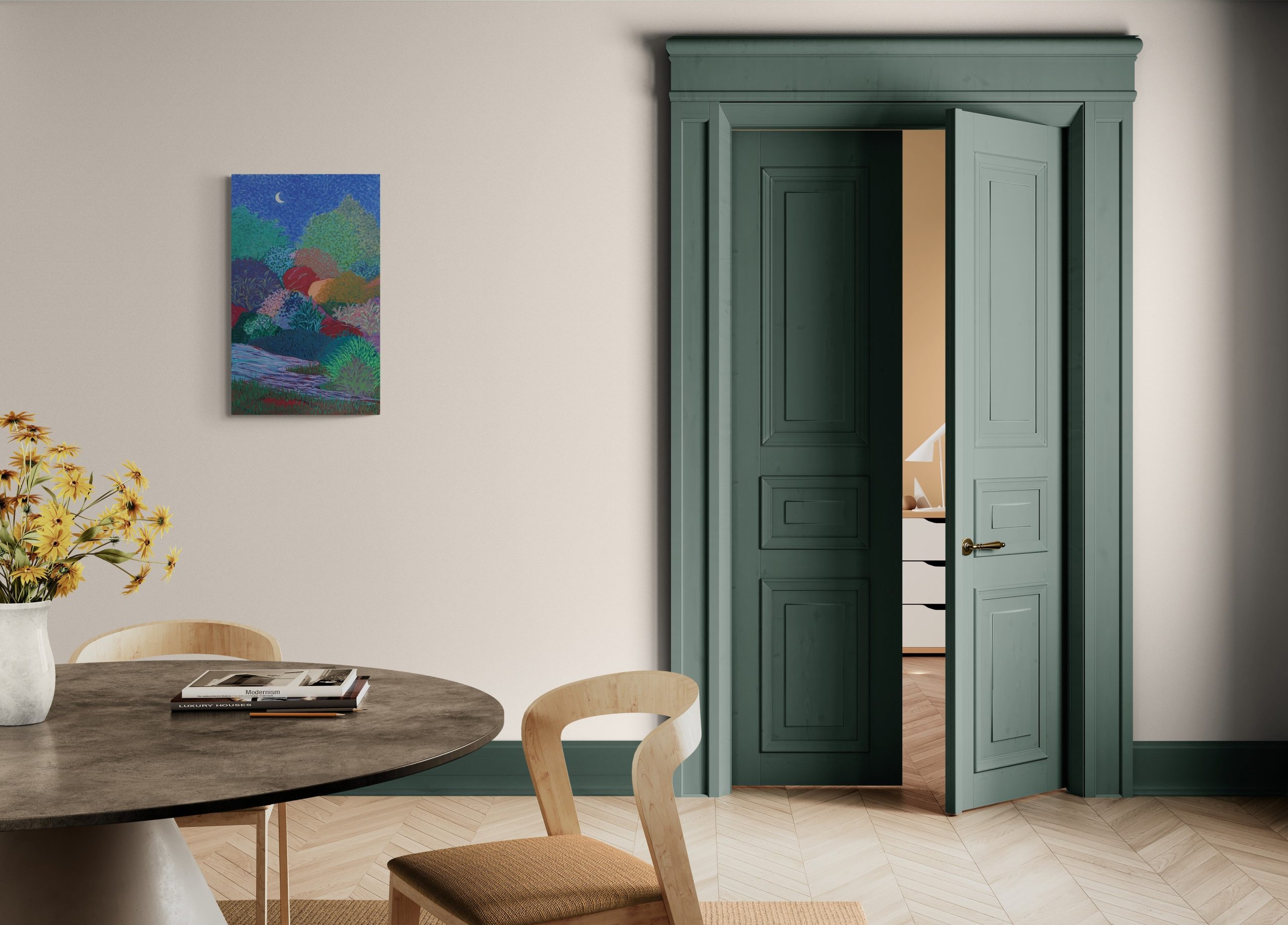 Classic Dining Room With Fancy Table 2