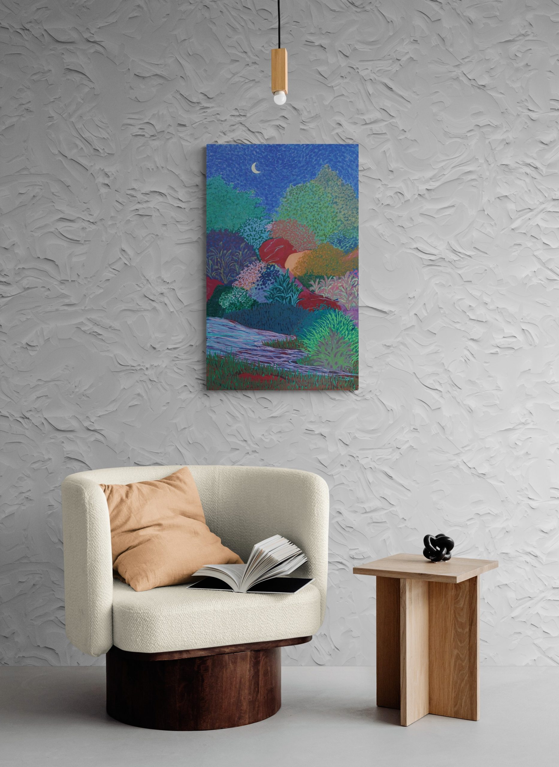 Stylish Armchair And Side Table