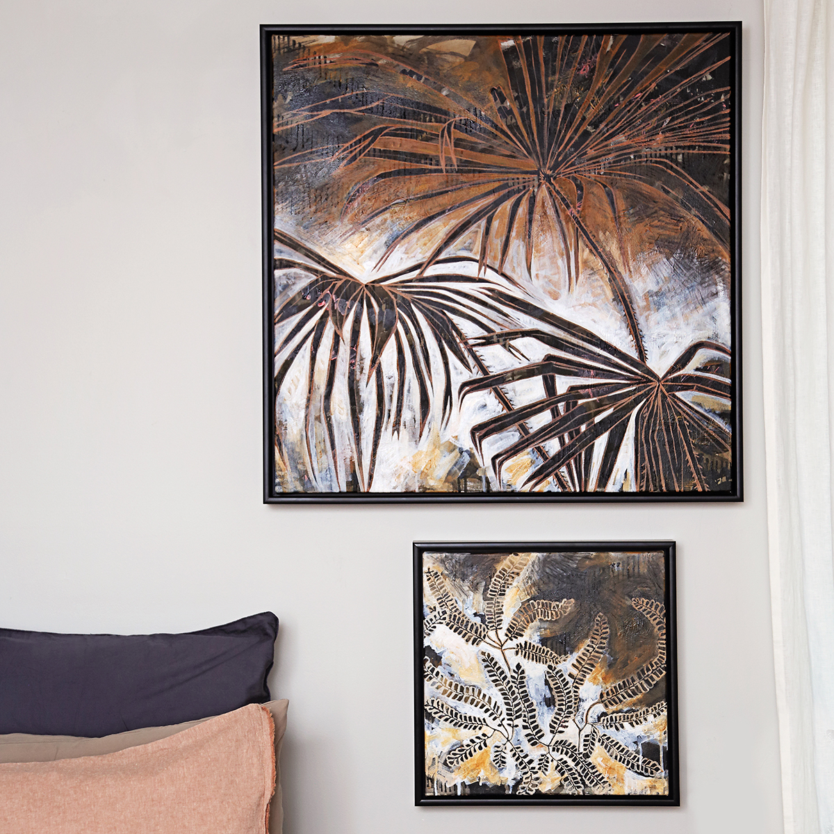 Lr 161 Coastal Nior Smith & Brooks Dark Coastal Art Art For Interior Designers Palms Black And White