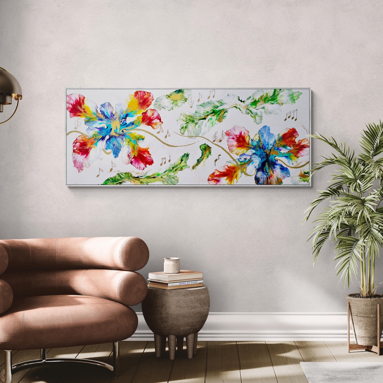 Blooming Chorusliving Room With Fancy Chair And Plants 3 Large