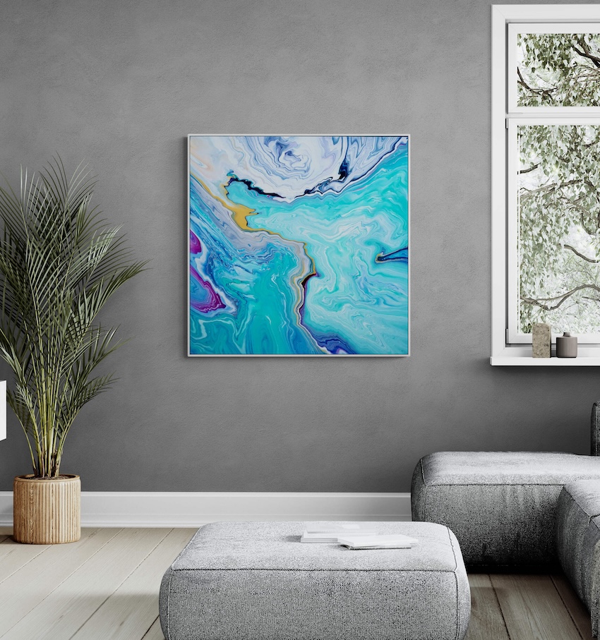 Blue Intersection Living