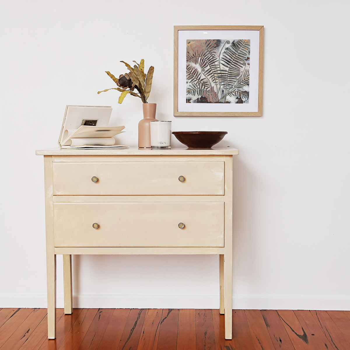 Lr 080 Swamp Water Fern Moment Iii Smith & Brooks Coastal Vibes Beach House Moody Artworks Monochrome Art