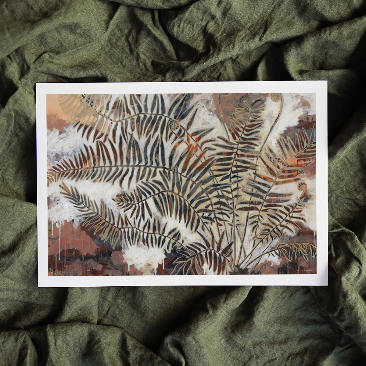 Lr 080 Swamp Water Fern Moment Ii Smith & Brooks Coastal Vibes Art Art For Interior Designers Black And White Artworks