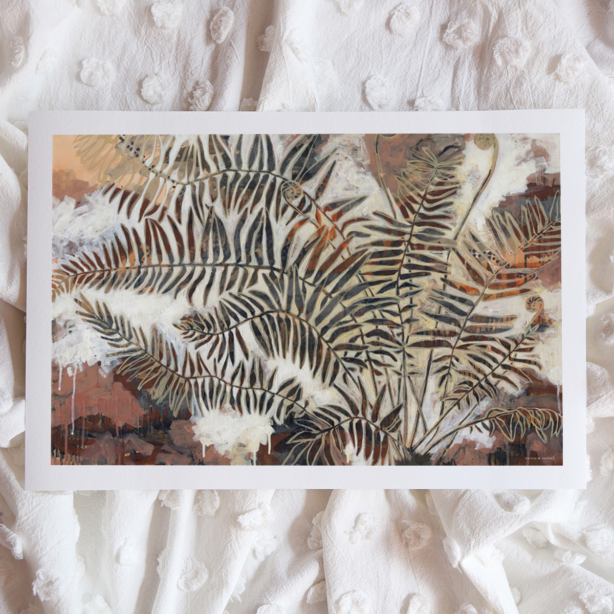 Lr 082 Swamp Water Fern Moment Ii Smith & Brooks Coastal Vibes Art Art For Interior Designers Black And White Artworks