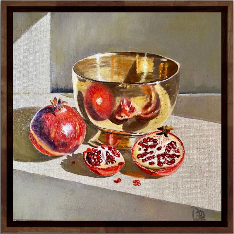 Brass and Pomegranates – Framed