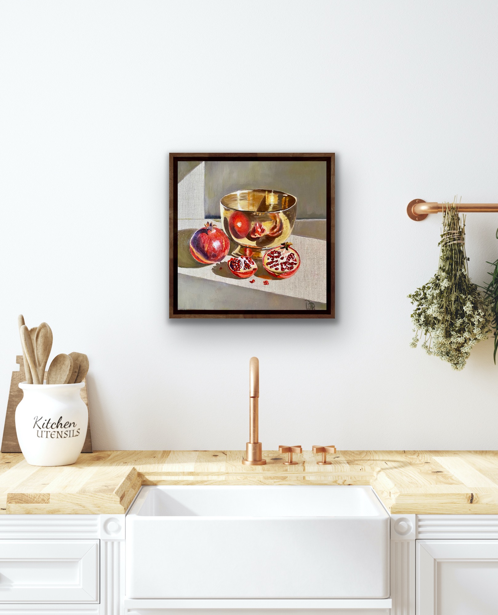 Brass And Pomegranates Insitu1 Wendy Peters