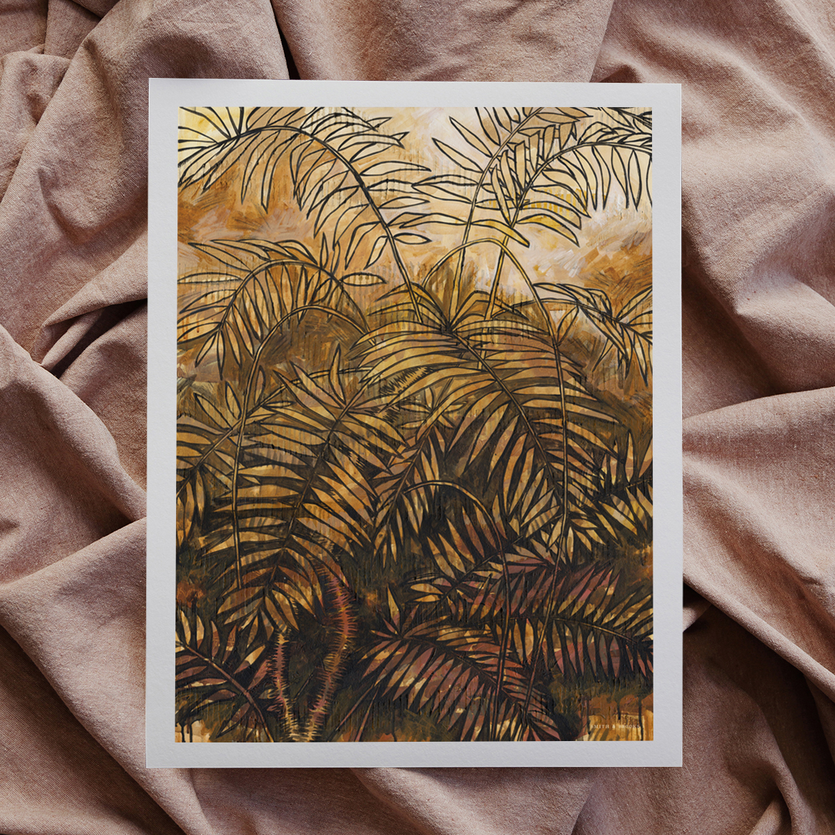 Lr 101 Wait A While Moment I Smith & Brooks Brisbane Art Dark Coastal Black Frame Australian Landscape