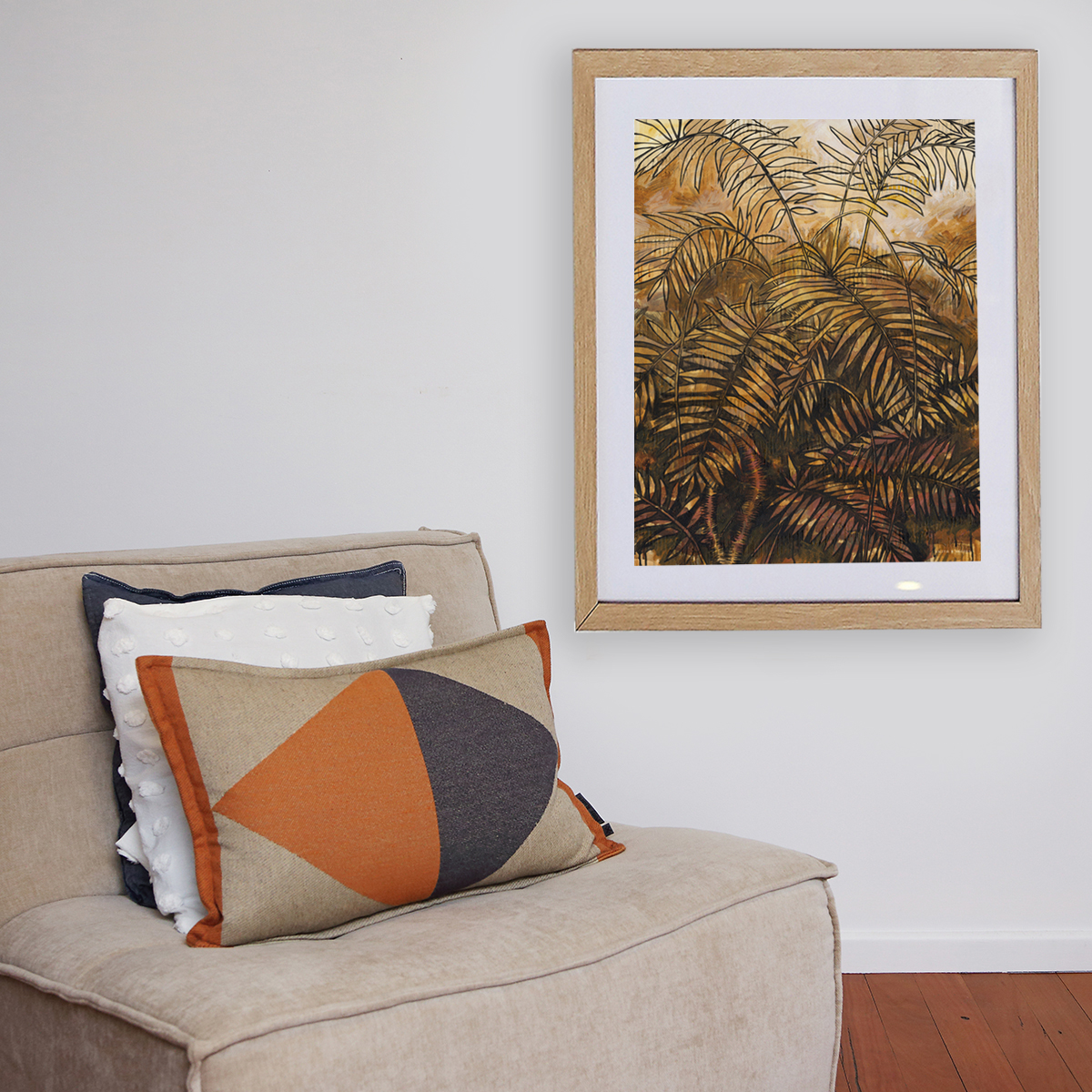 Lr 104 Wait A While Moment I Smith & Brooks Brisbane Art Dark Coastal Black Frame Australian Landscape