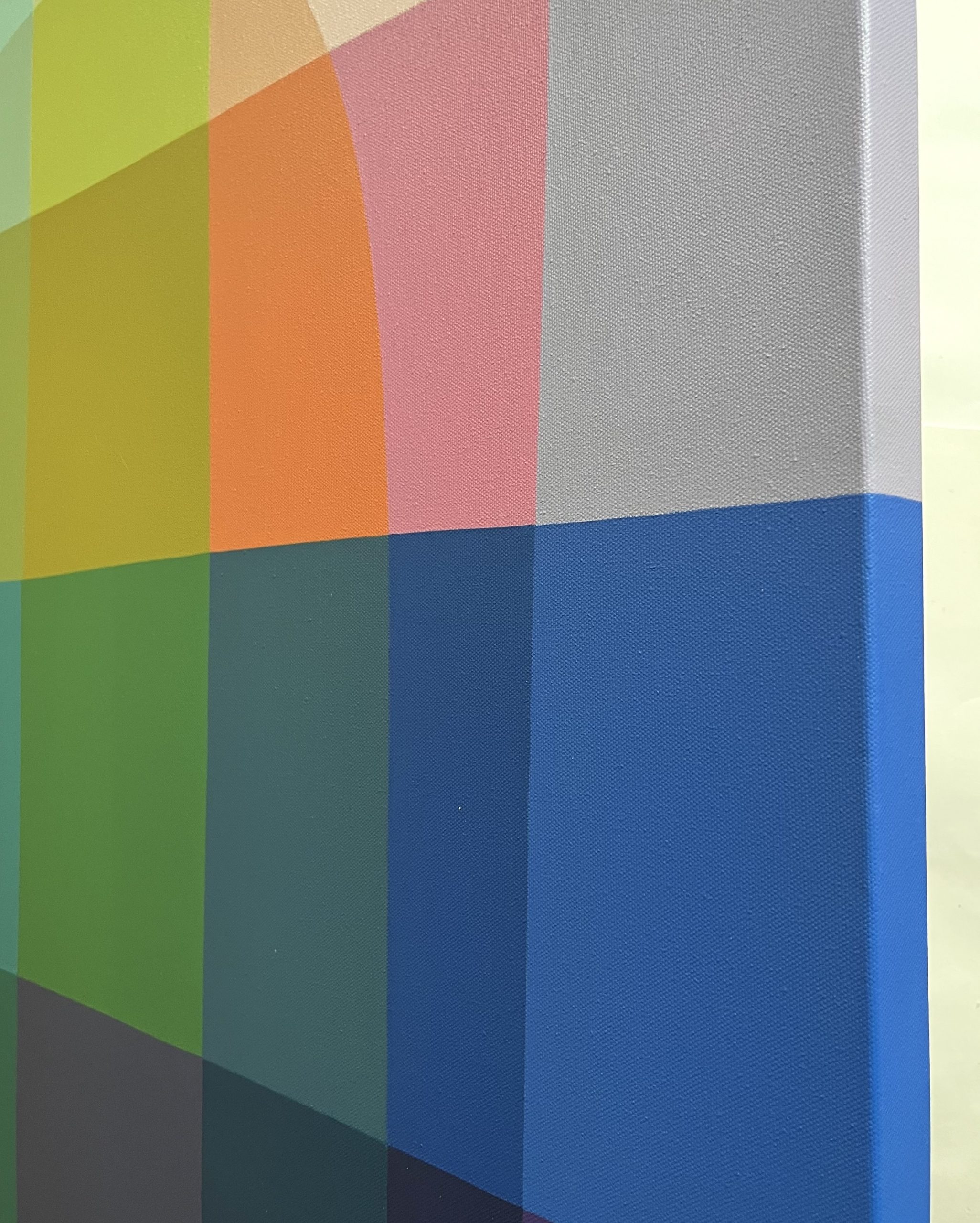 Charlotte De Pace Edge Detail 2 Bright Side Abstract Painting Art Lovers Australia