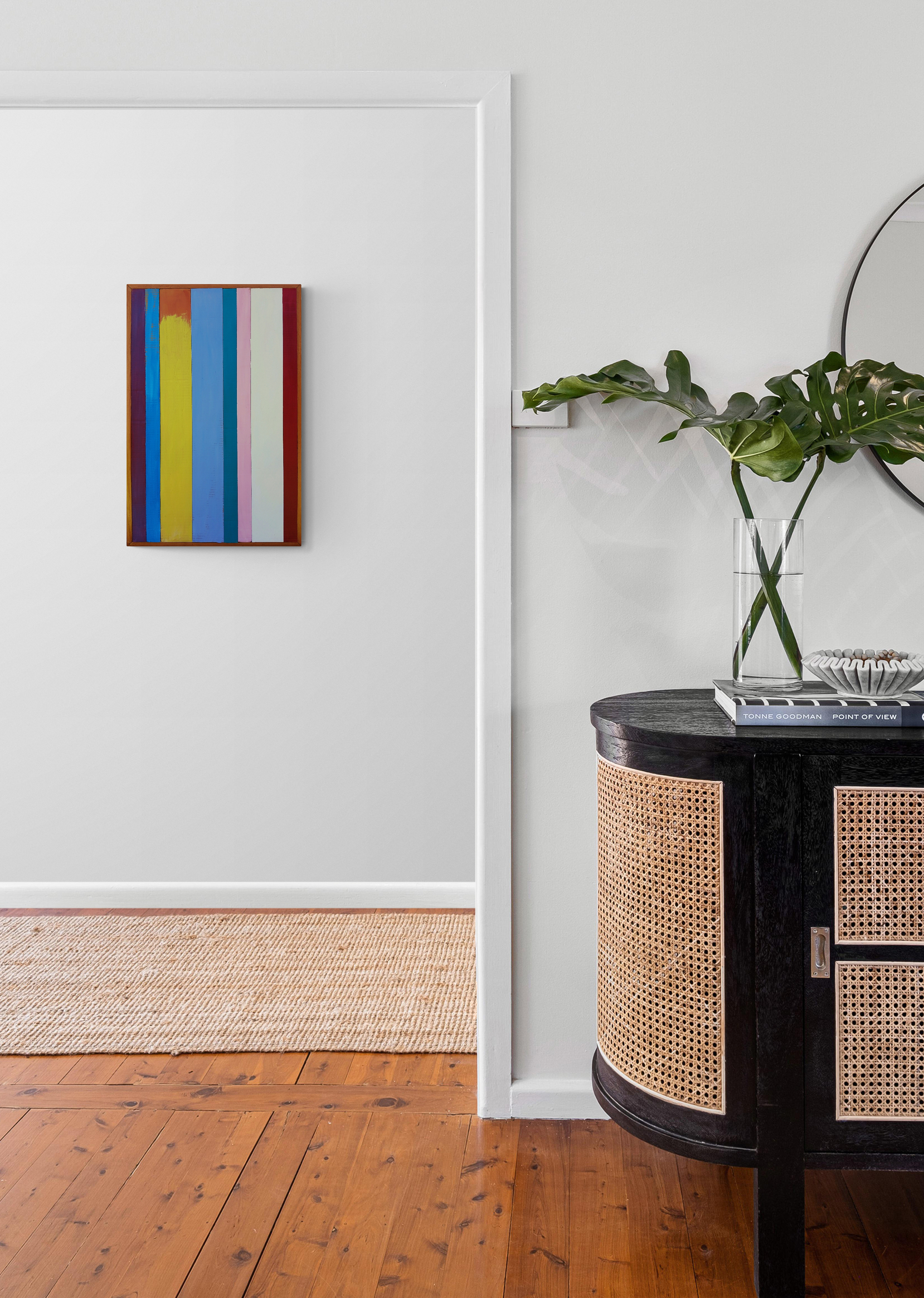 Boho Interior With View Of Hallway Wall