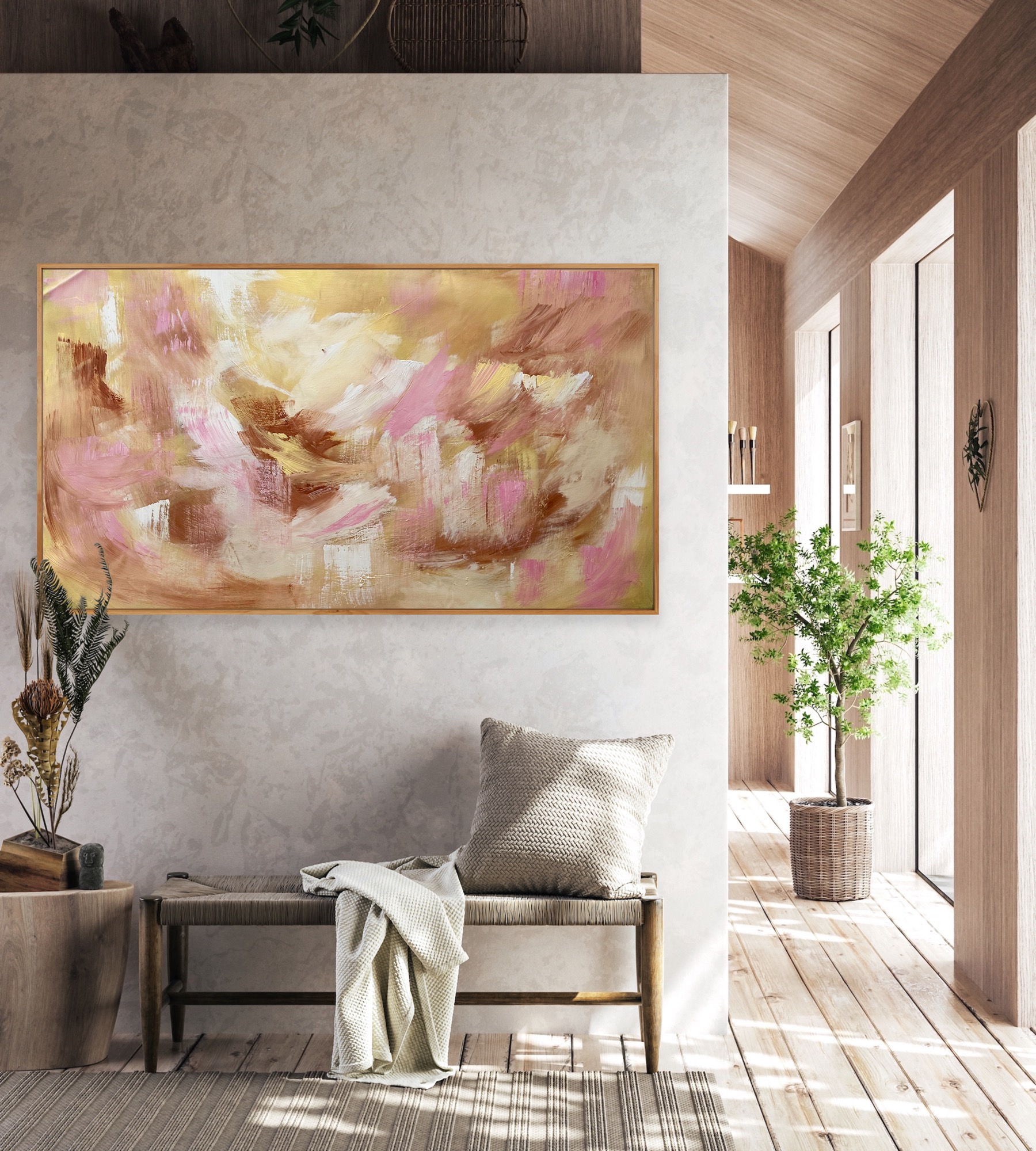 Alanah Jarvis Abstract Art Neutral Interior