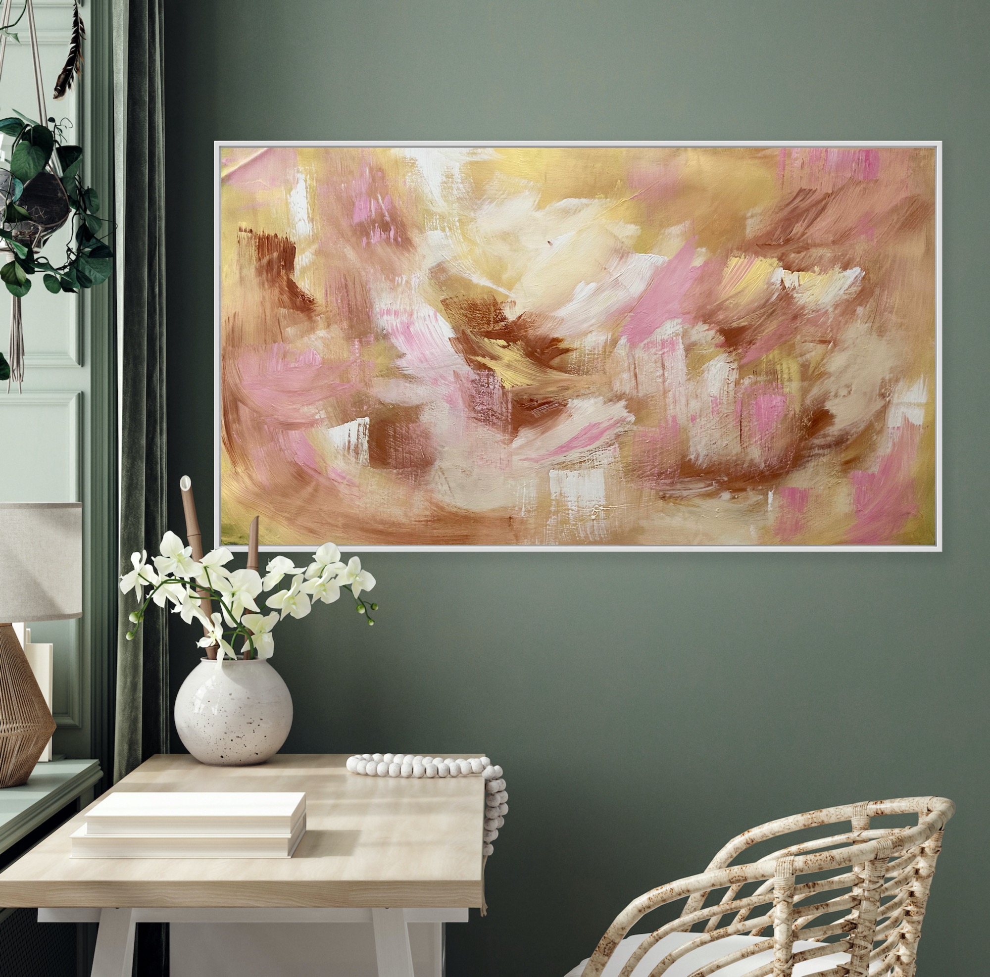 Green Interior Alanah Jarvis Abstract Art