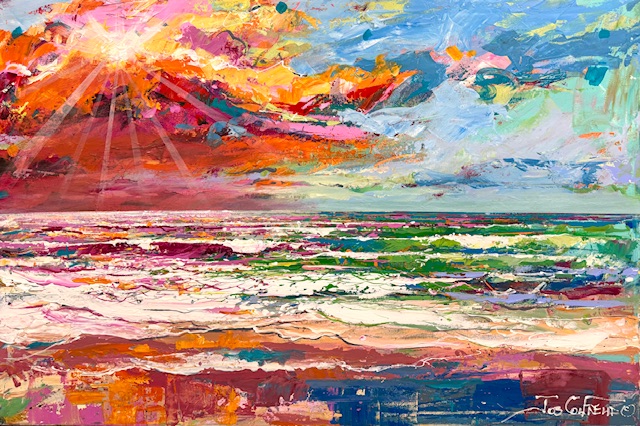 Seascape with Sunset