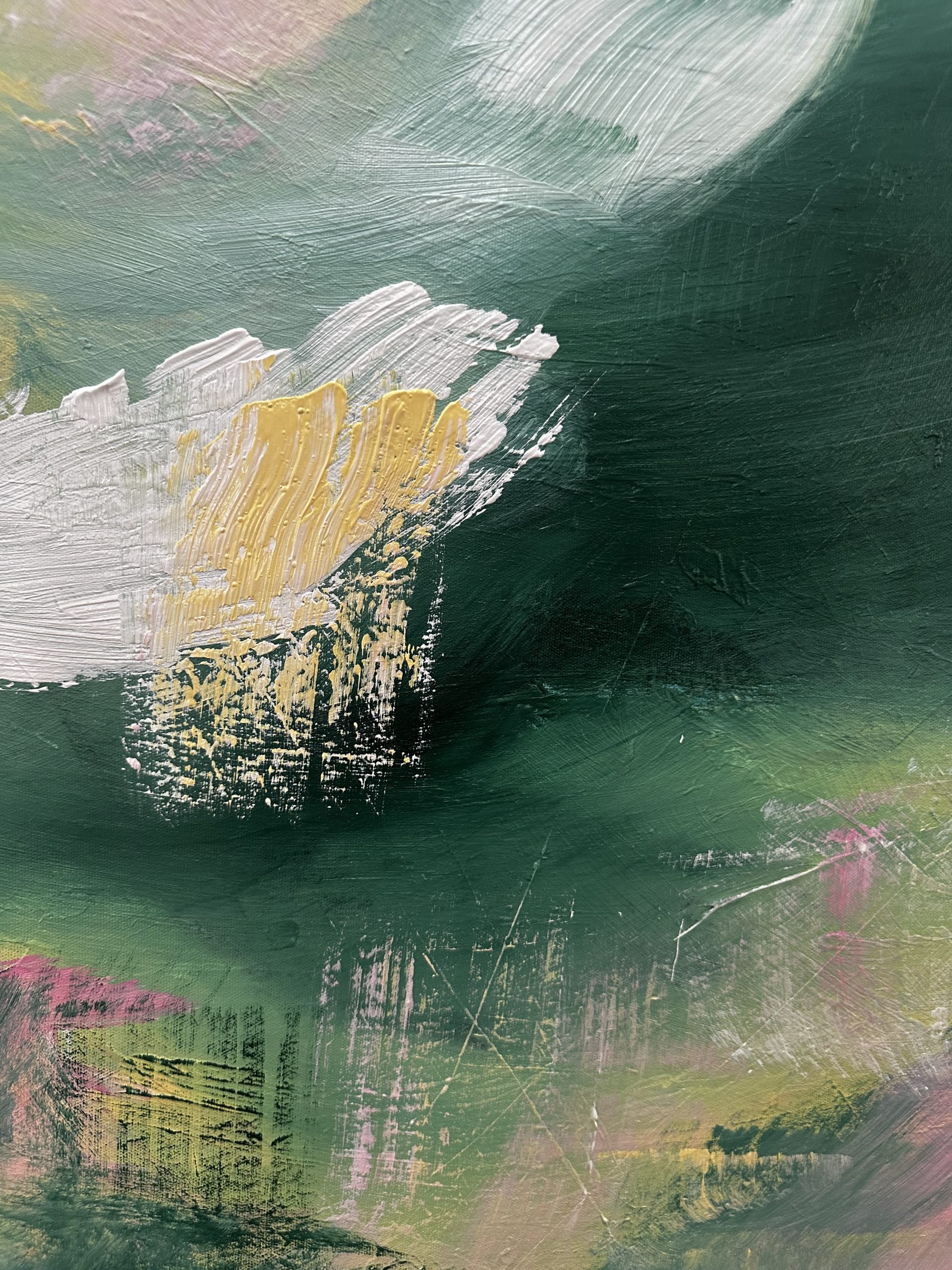 Close Up White Alanah Jarvis Abstract Art