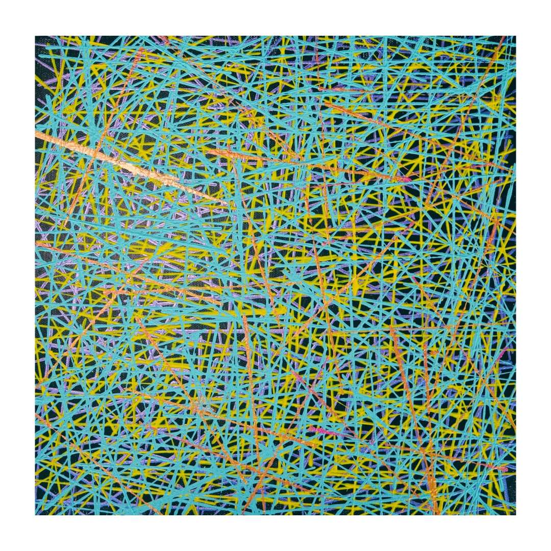 Lillian Beales Art Black & Turquoise Profile