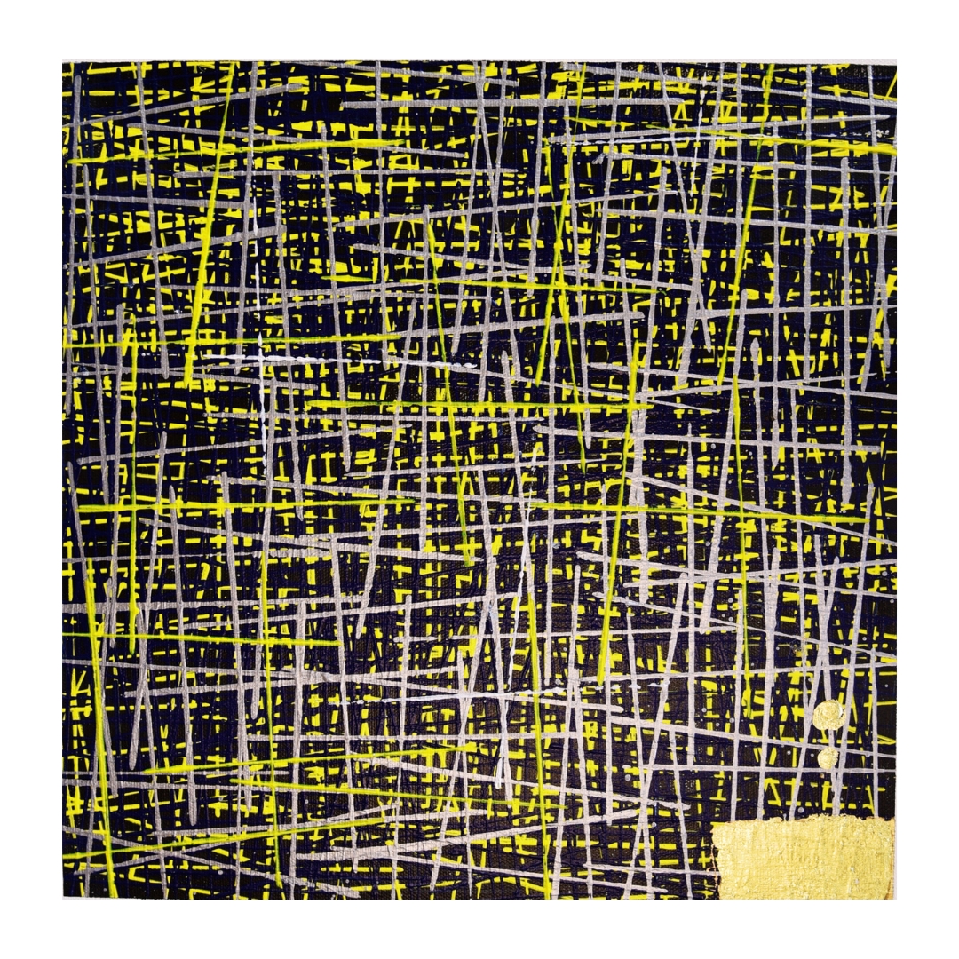 Lillian Beales Art Black & Yellow Profile