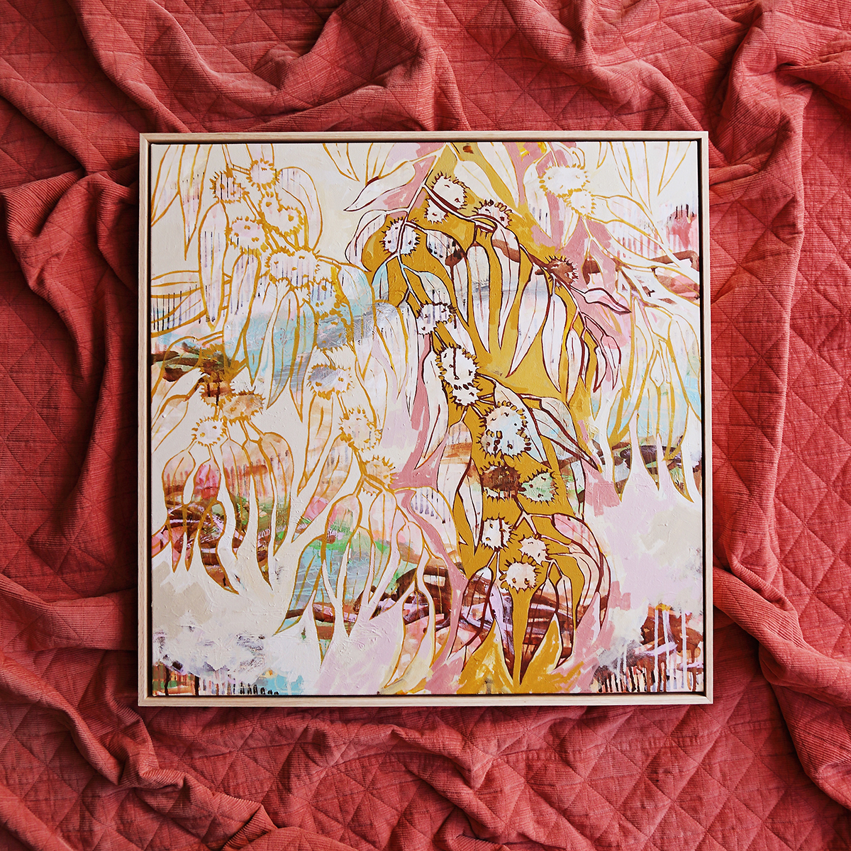 Lr 012 Blackbutt Moment I Smith & Brooks Art Affordable Art Sydney Art Abstract Australian Landscape Ready To Hang Art Native Plants