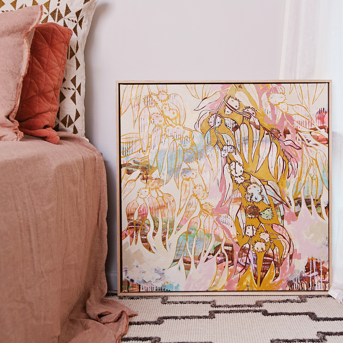 Lr 032 Blackbutt Moment I Smith & Brooks Art Affordable Art Sydney Art Abstract Australian Landscape Ready To Hang Art Native Plants