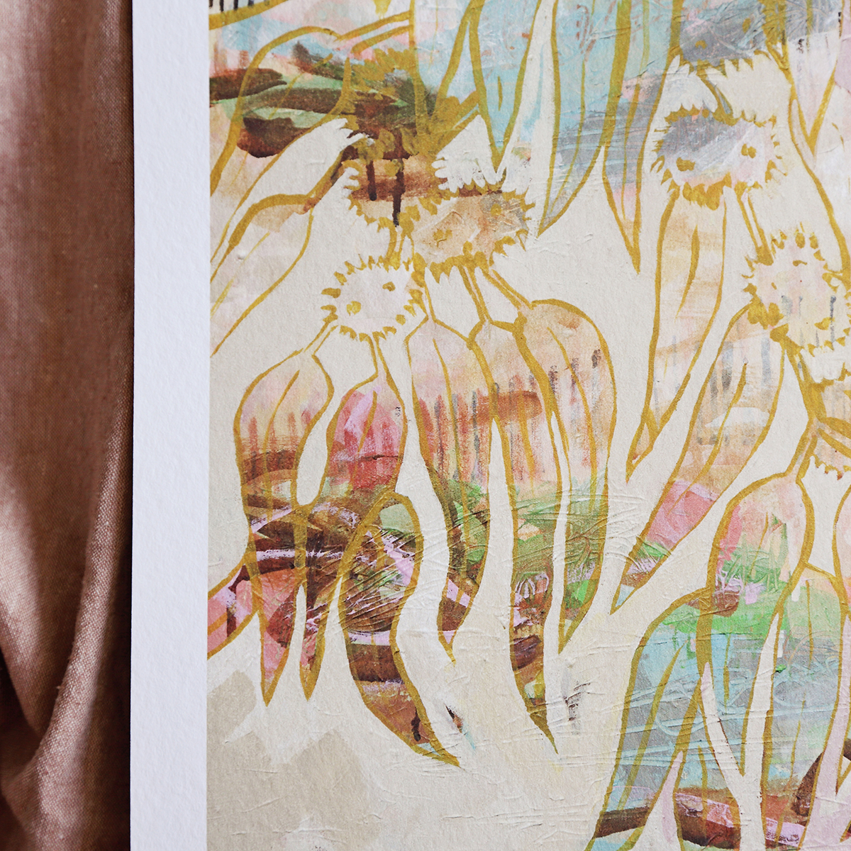 Lr 057 Blackbutt Moment I Smith & Brooks Art Affordable Art Sydney Art Abstract Australian Landscape Ready To Hang Art Native Plants