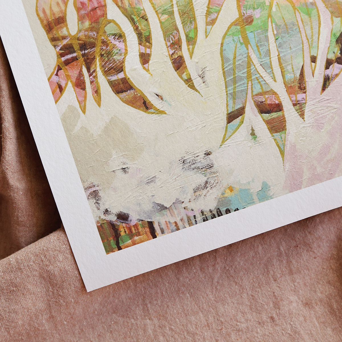 Lr 060 Blackbutt Moment I Smith & Brooks Art Affordable Art Sydney Art Abstract Australian Landscape Ready To Hang Art Native Plants