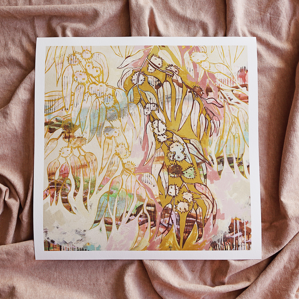 Lr 062 Blackbutt Moment I Smith & Brooks Art Affordable Art Sydney Art Abstract Australian Landscape Ready To Hang Art Native Plants