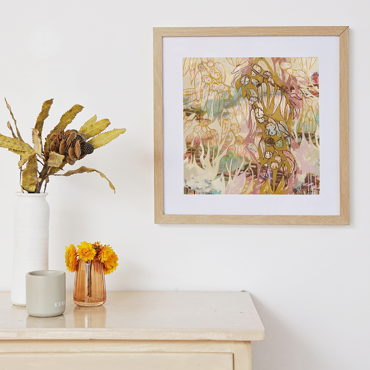 Lr 067 Blackbutt Moment I Smith & Brooks Art Affordable Art Sydney Art Abstract Australian Landscape Ready To Hang Art Native Plants