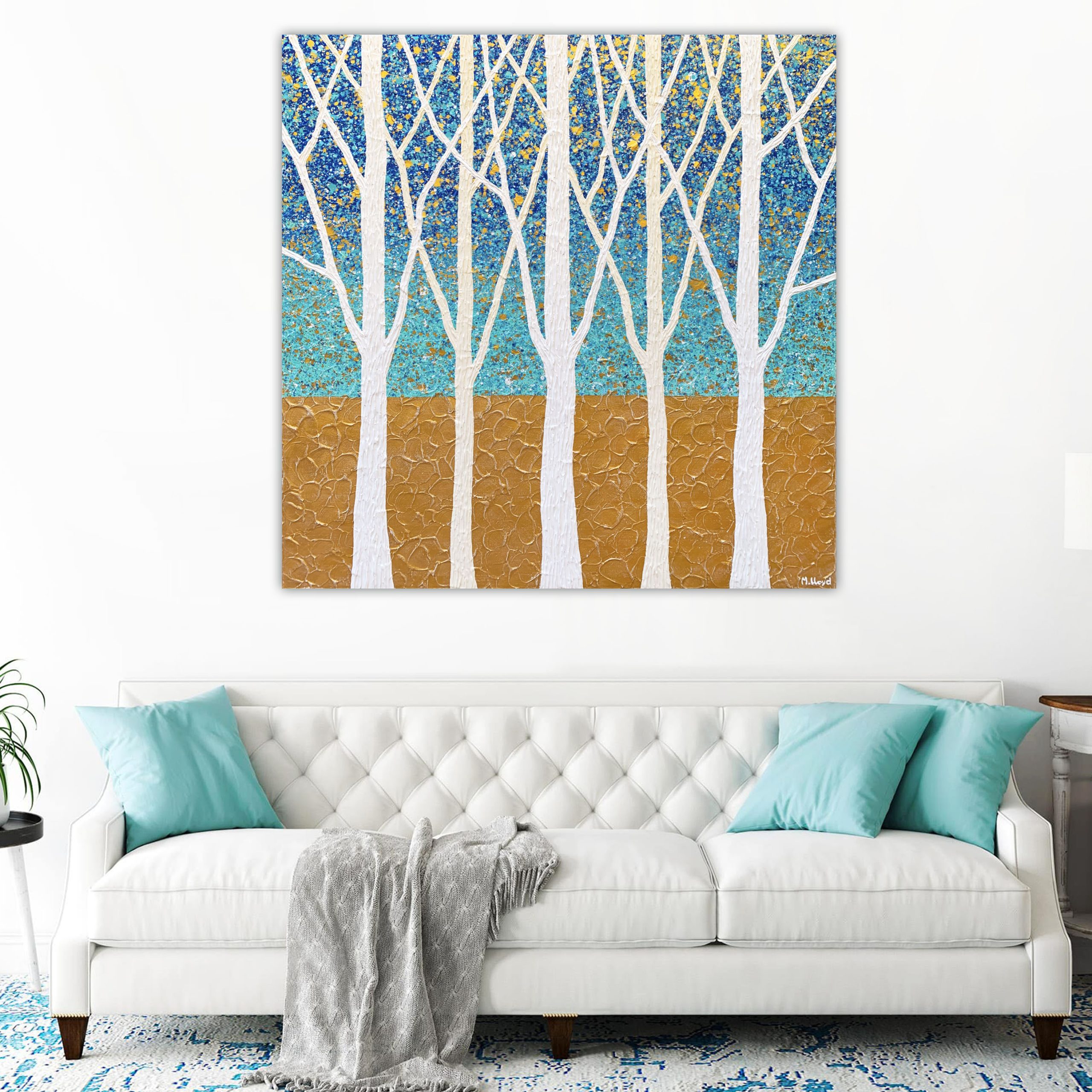 Lounge 2 Gum Trees By The Beach Coastal Miranda Lloyd Artist Australia