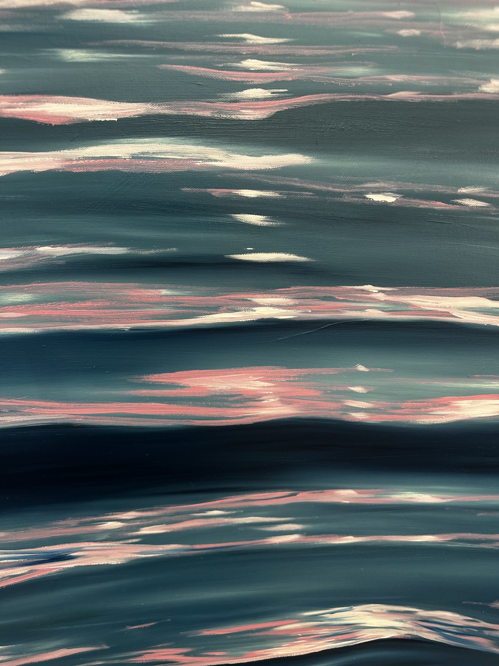 Alanah Jarvis Ocean Painting Close Up