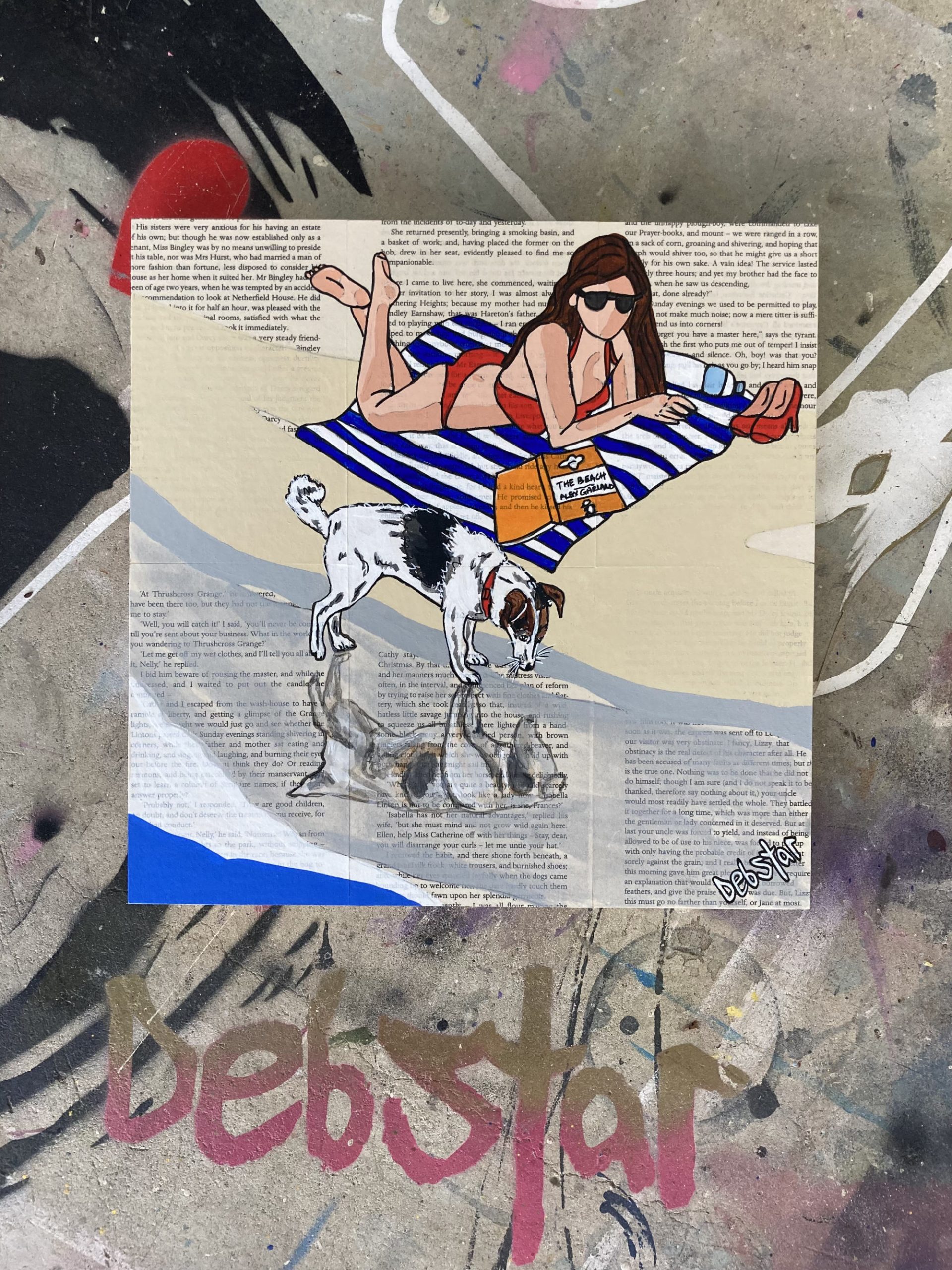 Dog Days The Beach Reflection Deborah Lang Debstar 3