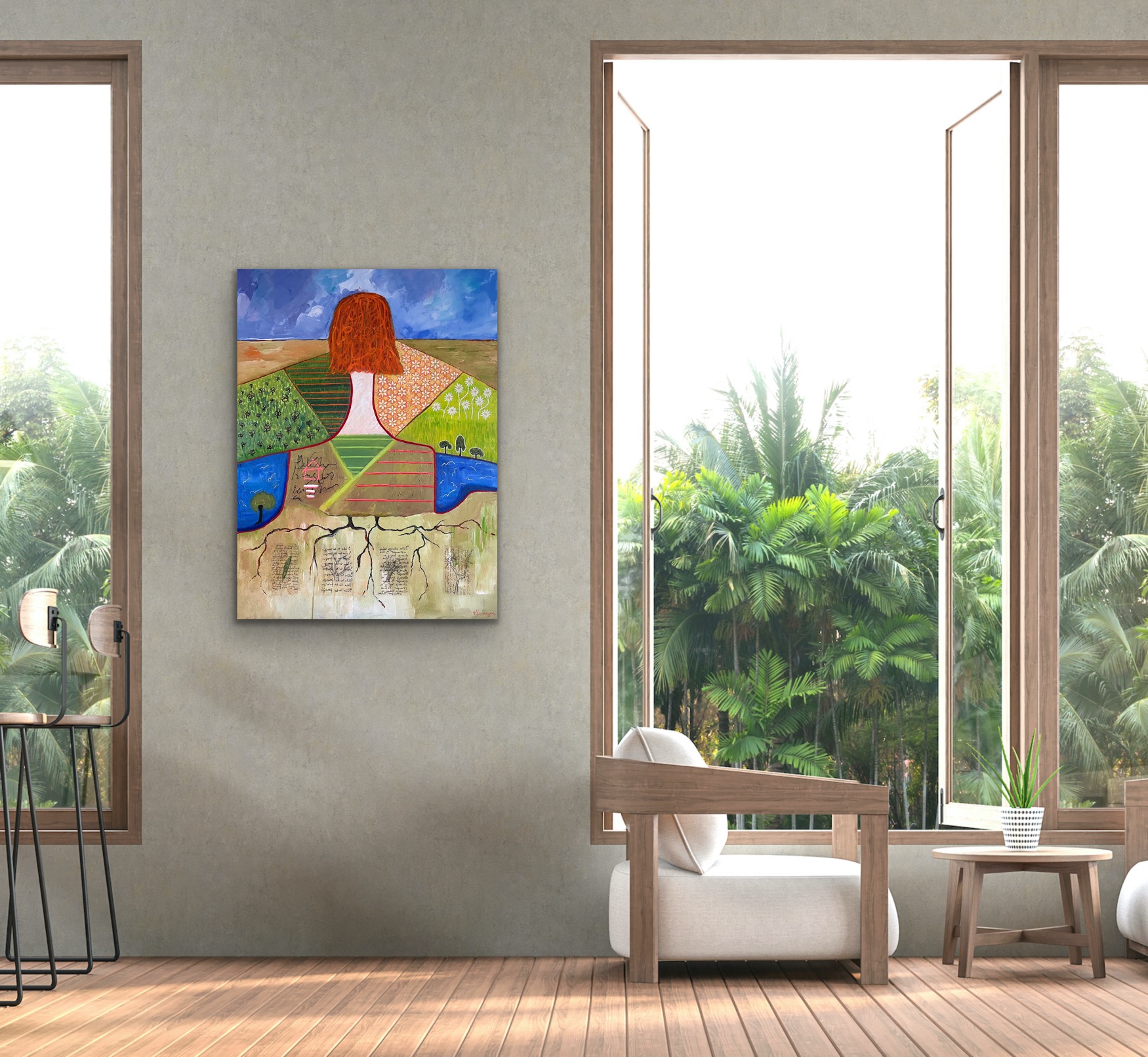 Unfamiliar Grounds Insitu Beige Wall