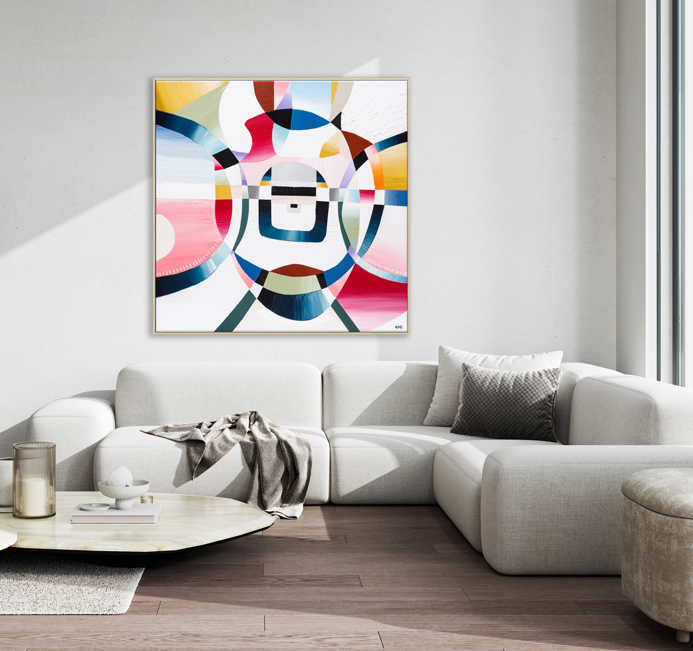 Minimalist Modern Living Room Interior Background, Living Room M