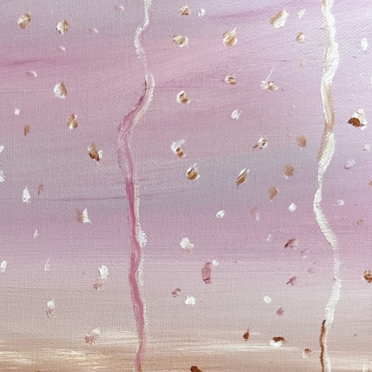 Close Up Pink Rain Sky
