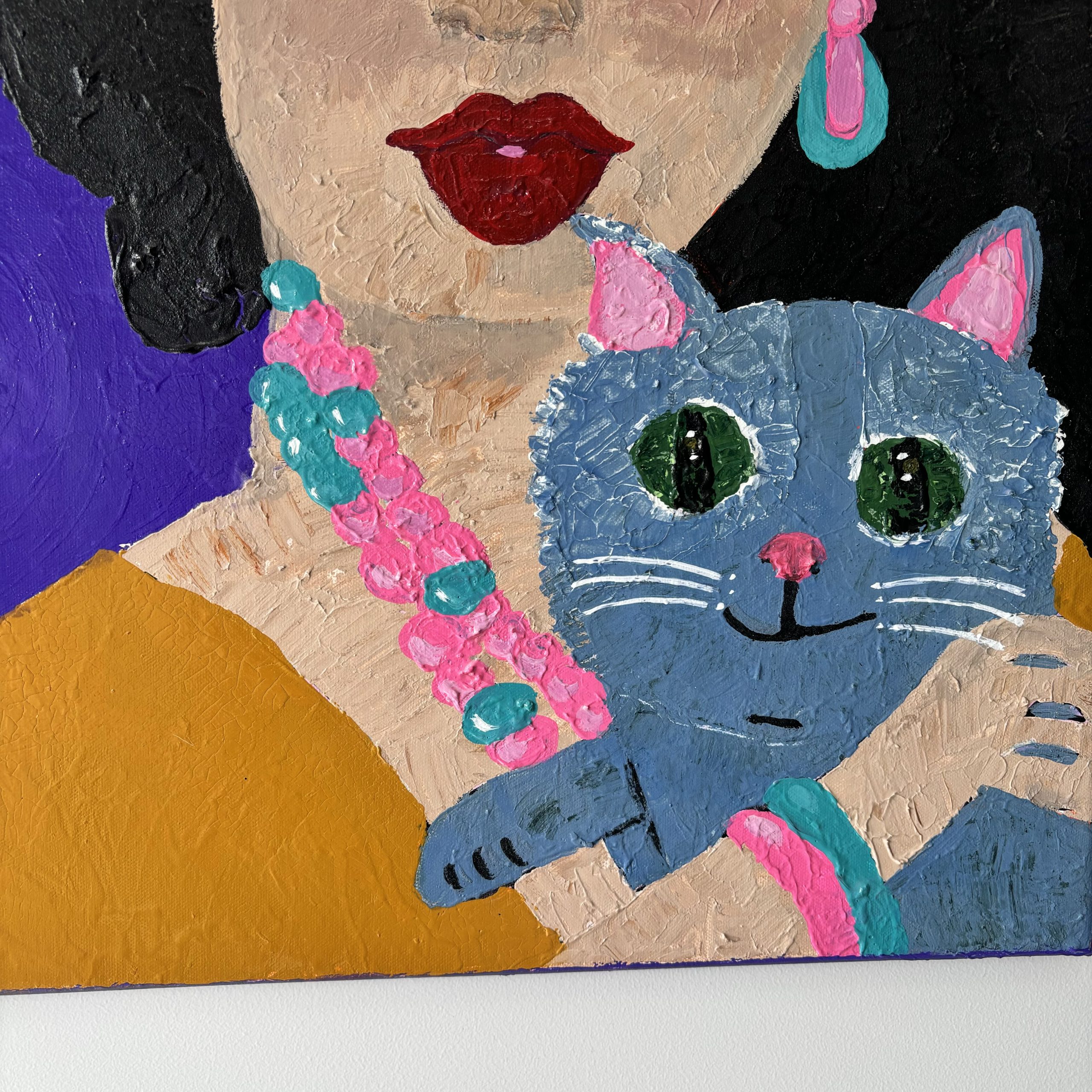 Kim Magee Art A Girl And Her Cat 5