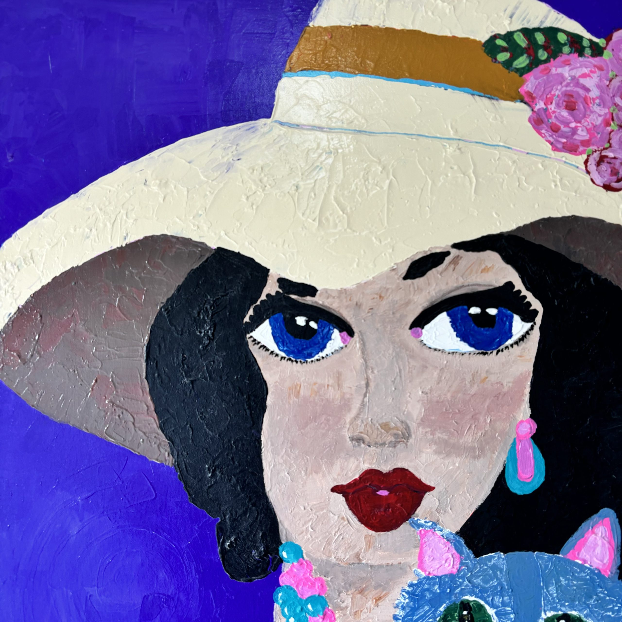 Kim Magee Art A Girl And Her Cat 6