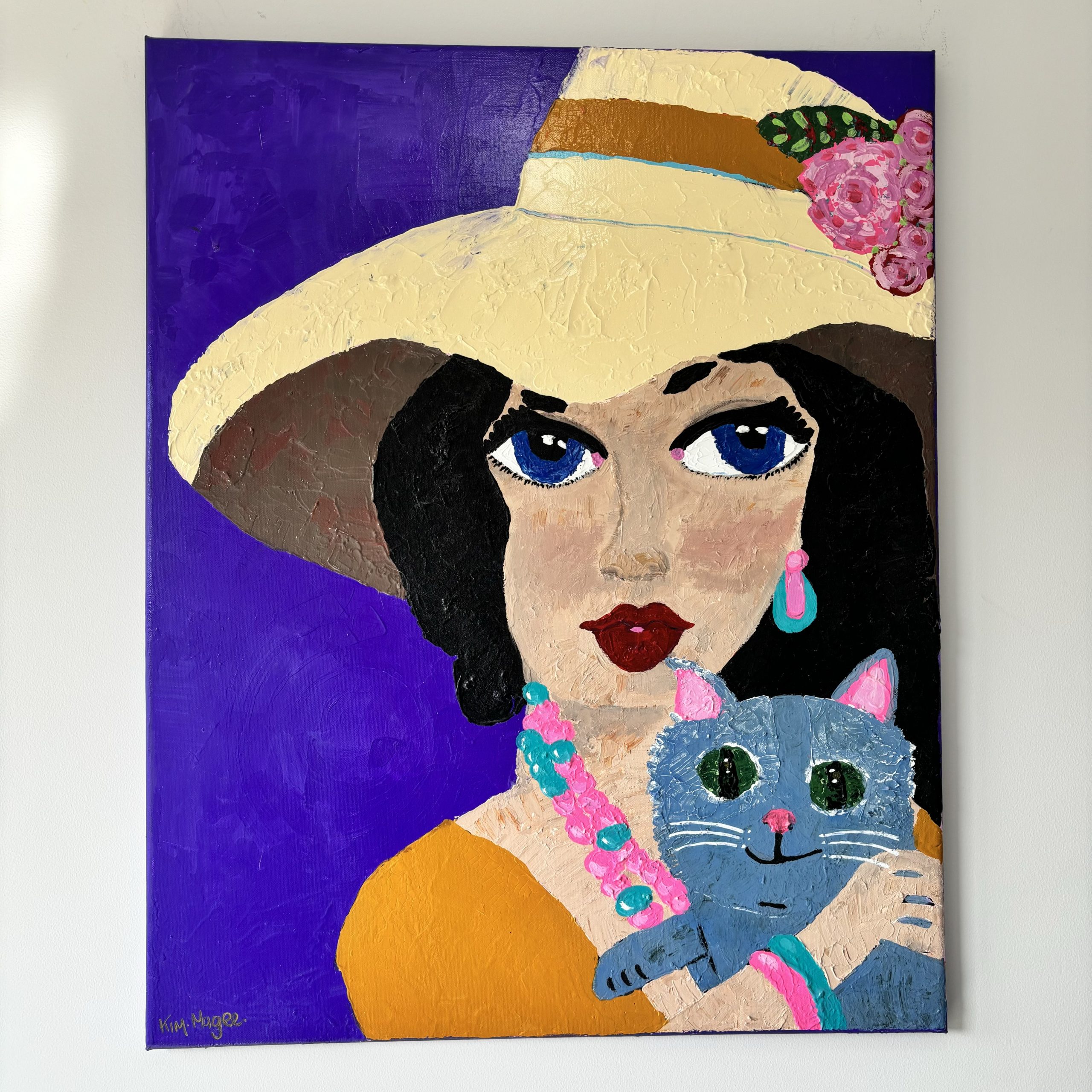 Kim Magee Art A Girl And Her Cat 7